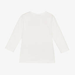 Bonpoint-توب قطن جيرسي لون عاجي أطفال ولادي | Childrensalon Outlet