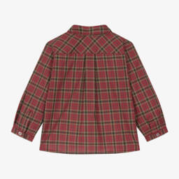 Bonpoint-Boys Plaid Cotton Shirt | Childrensalon Outlet