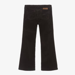 Bonpoint-Dark Brown Corduroy Flared Trousers | Childrensalon Outlet