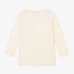 بونبوان-توب بطبعة Cat قطن لون بيج أطفال بناتي | Childrensalon Outlet