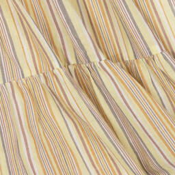 Bonpoint-Girls Beige Striped Cotton Sundress | Childrensalon Outlet