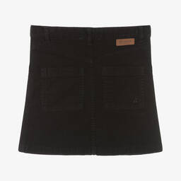 Bonpoint-Girls Black Corduroy Button-Up Skirt | Childrensalon Outlet