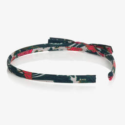Bonpoint-Girls Blue & Green Floral Liberty Hairband | Childrensalon Outlet