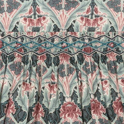 Bonpoint-Girls Blue & Pink Smocked Liberty Print Dress | Childrensalon Outlet