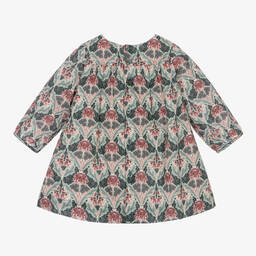 Bonpoint-Girls Blue & Pink Smocked Liberty Print Dress | Childrensalon Outlet