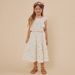 Bonpoint-Girls Brown Leather Sandals | Childrensalon Outlet