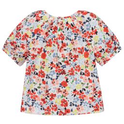 Bonpoint-Хлопковая блузка в цветочек для девочек | Childrensalon Outlet