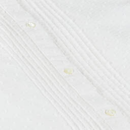 Bonpoint-بلوزة بلومتي قطن لون أبيض | Childrensalon Outlet