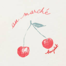 Bonpoint-Girls Cream Cherry Tee | Childrensalon Outlet