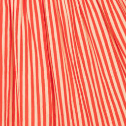 Bonpoint-Girls Crimson & Ivory Cotton Skirt | Childrensalon Outlet