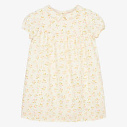 Bonpoint-Girls Elegant Ivory Cherry Dress | Childrensalon Outlet