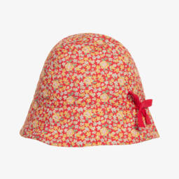 Bonpoint-Girls Floral Print Summer Bonnet | Childrensalon Outlet