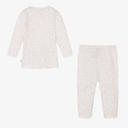 Bonpoint-Girls Ivory Cotton Cherry Leggings Set | Childrensalon Outlet