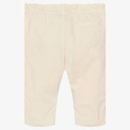 Bonpoint-Girls Ivory Cotton Needlecord Trousers | Childrensalon Outlet