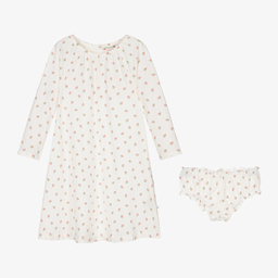 بونبوان-قميص نوم قطن لون عاجي للبنات | Childrensalon Outlet