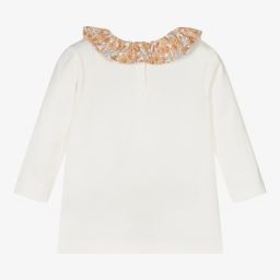 Bonpoint-Girls Ivory Liberty Print Top | Childrensalon Outlet