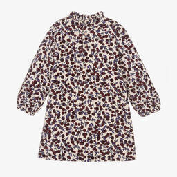 Bonpoint-Girls Ivory & Purple Berry Corduroy Dress | Childrensalon Outlet