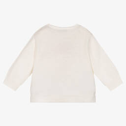 بونبوان-كنزة مزيج صوف وقطن محبوك لون عاجي للبنات | Childrensalon Outlet