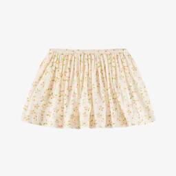 Bonpoint-Girls Light Cherry Cotton Skirt | Childrensalon Outlet