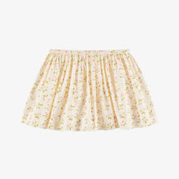 Bonpoint-Girls Light Cherry Cotton Skirt | Childrensalon Outlet