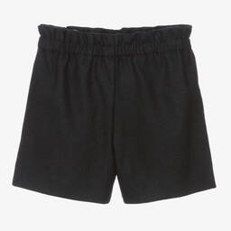 Bonpoint-Girls Navy Blue Wool Shorts | Childrensalon Outlet