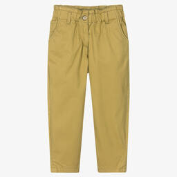 Bonpoint-Girls Olive Green Chino Trousers | Childrensalon Outlet