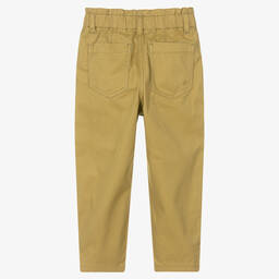 Bonpoint-Girls Olive Green Chino Trousers | Childrensalon Outlet