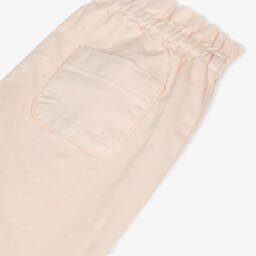 Bonpoint-Girls Pastel Pink Cotton Trousers | Childrensalon Outlet