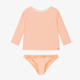 Bonpoint-Girls Pink Frill Bikini | Childrensalon Outlet