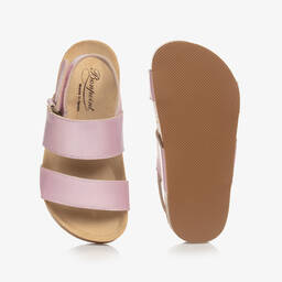 Bonpoint-Girls Pink Leather Sandals | Childrensalon Outlet