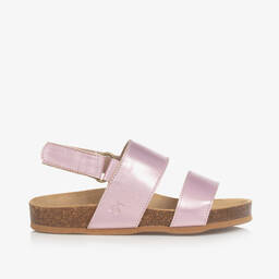 Bonpoint-Girls Pink Leather Sandals | Childrensalon Outlet