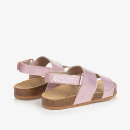 Bonpoint-Girls Pink Leather Sandals | Childrensalon Outlet