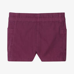 Bonpoint-Girls Purple Cotton Shorts | Childrensalon Outlet