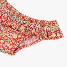 Bonpoint-Girls Red Liberty Print Bikini Bottoms | Childrensalon Outlet