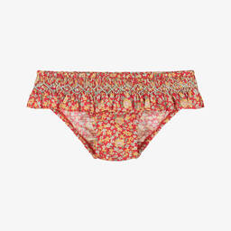 Bonpoint-Girls Red Liberty Print Bikini Bottoms | Childrensalon Outlet