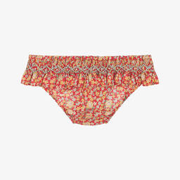 Bonpoint-Girls Red Liberty Print Bikini Bottoms | Childrensalon Outlet
