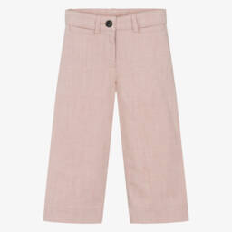 Bonpoint-Girls Rosy Denim Flare Pants | Childrensalon Outlet
