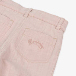 Bonpoint-Girls Rosy Denim Flare Pants | Childrensalon Outlet