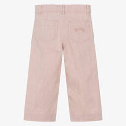 Bonpoint-Girls Rosy Denim Flare Pants | Childrensalon Outlet