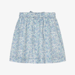 Bonpoint-تنورة تانا لون سماوي مزهرة للبنات | Childrensalon Outlet