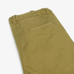 Bonpoint-Girls Soft Green Twill Shorts | Childrensalon Outlet