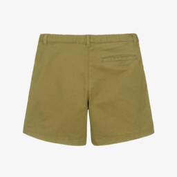Bonpoint-Girls Soft Green Twill Shorts | Childrensalon Outlet