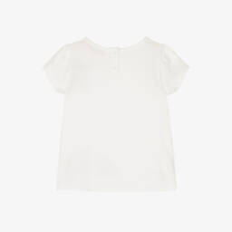 Bonpoint-Girls Soft Ivory Aloha Tee | Childrensalon Outlet