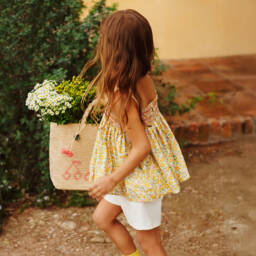 Bonpoint-Мягкие кремовые шорты для девочек | Childrensalon Outlet