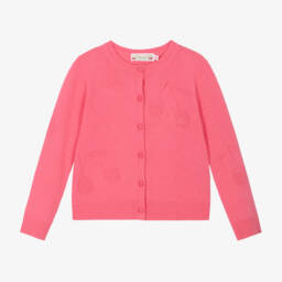 Bonpoint-Girls Soft Pure Cashmere Cherry Cardigan | Childrensalon Outlet