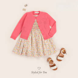 Bonpoint-Girls Soft Pure Cashmere Cherry Cardigan | Childrensalon Outlet