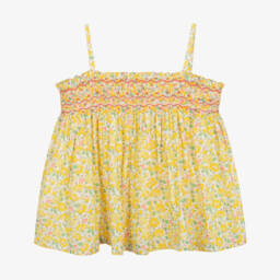 Bonpoint-Блузка из хлопка с цветочным узором для девочек | Childrensalon Outlet