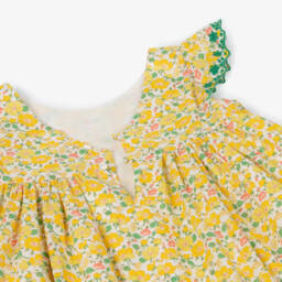 Bonpoint-Girls Sunshine Floral Print Dress | Childrensalon Outlet