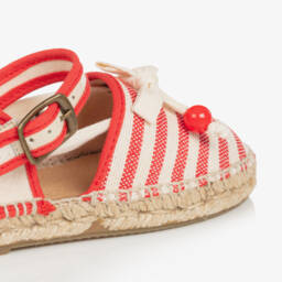 Bonpoint-Girls Vibrant Stripe Espadrille Shoes | Childrensalon Outlet