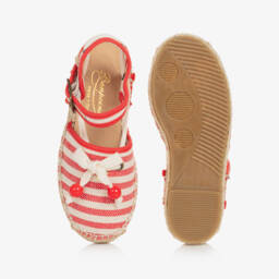 Bonpoint-Girls Vibrant Stripe Espadrille Shoes | Childrensalon Outlet